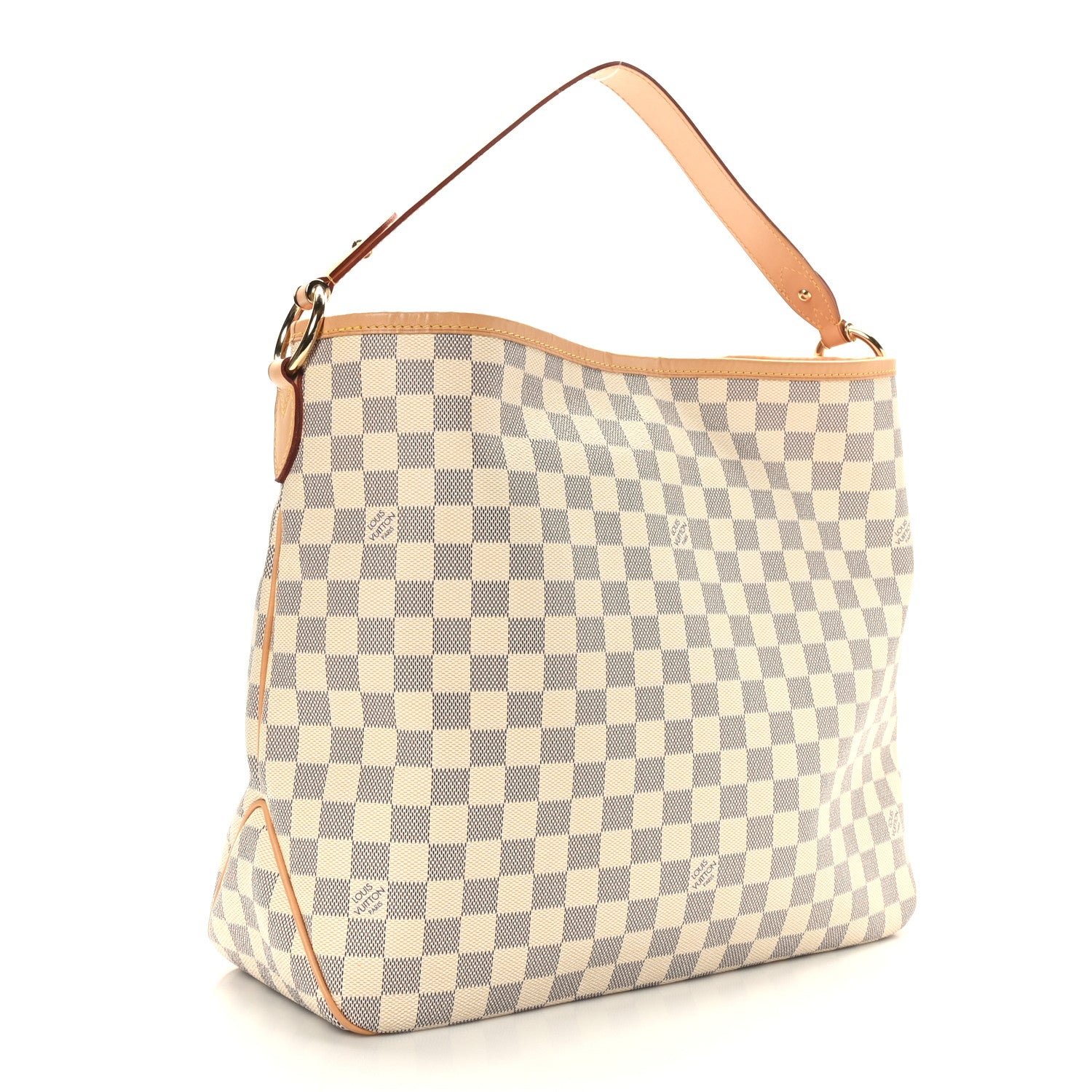 Louis Vuitton Damier Azur Delightful MM Rose Ballerine 3 of 8