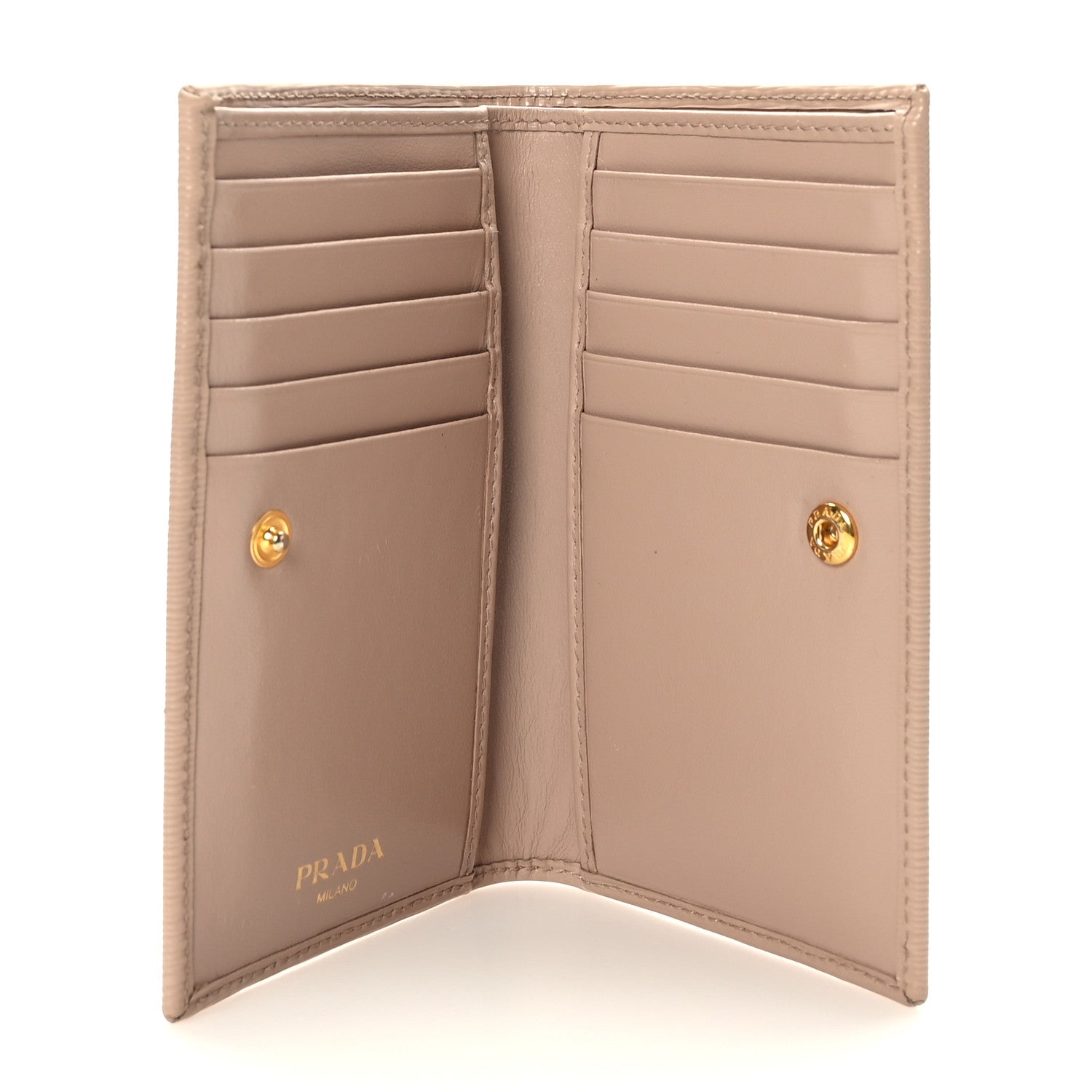 Prada Vitello Move Bi-Fold Card Holder Wallet Cipria 5 of 6