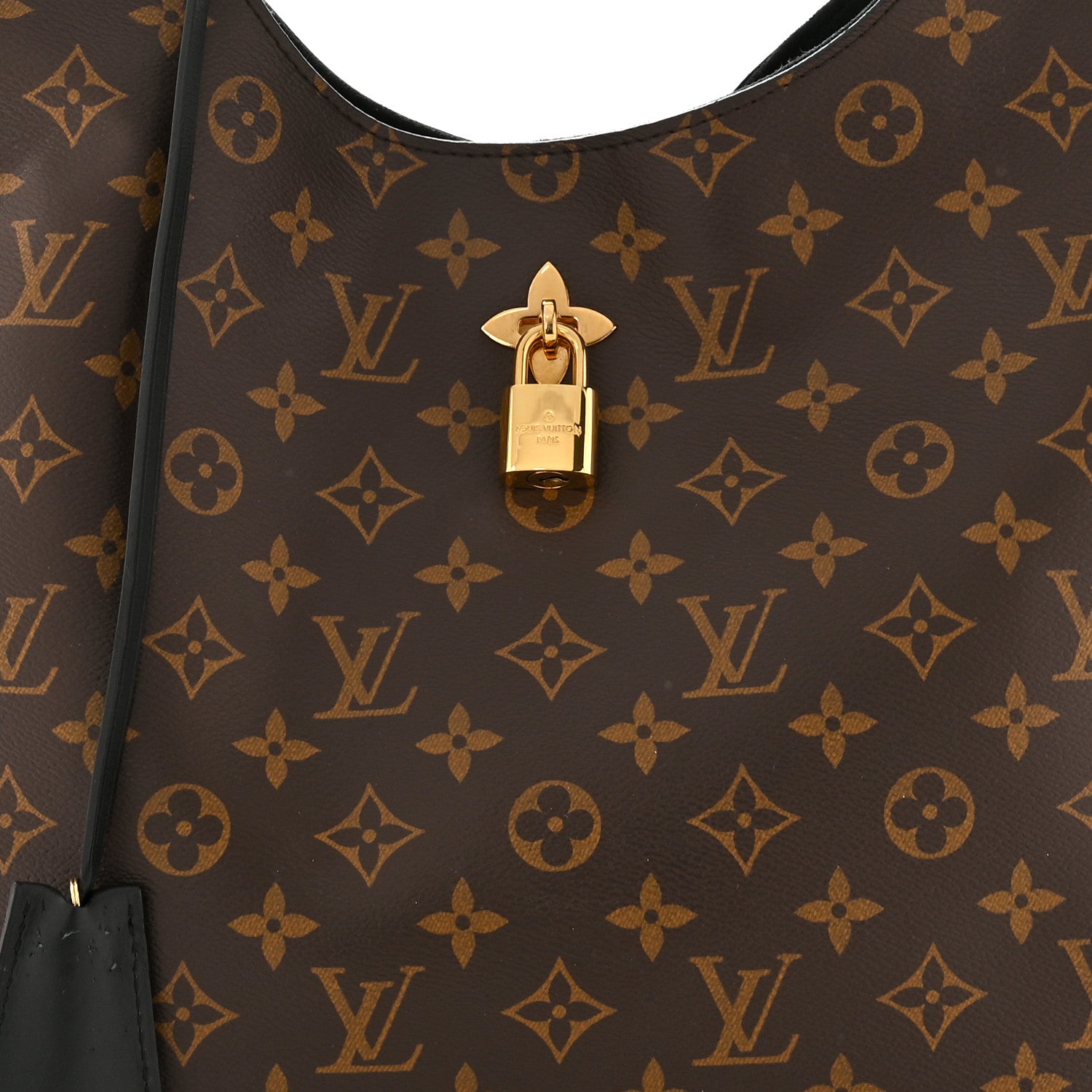 Louis Vuitton Monogram Flower Hobo Black 8 of 14