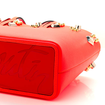 Christian Louboutin Calfskin Empire Spike Studded East West Cabata Tote Sunrise Multicolor 11 of 11