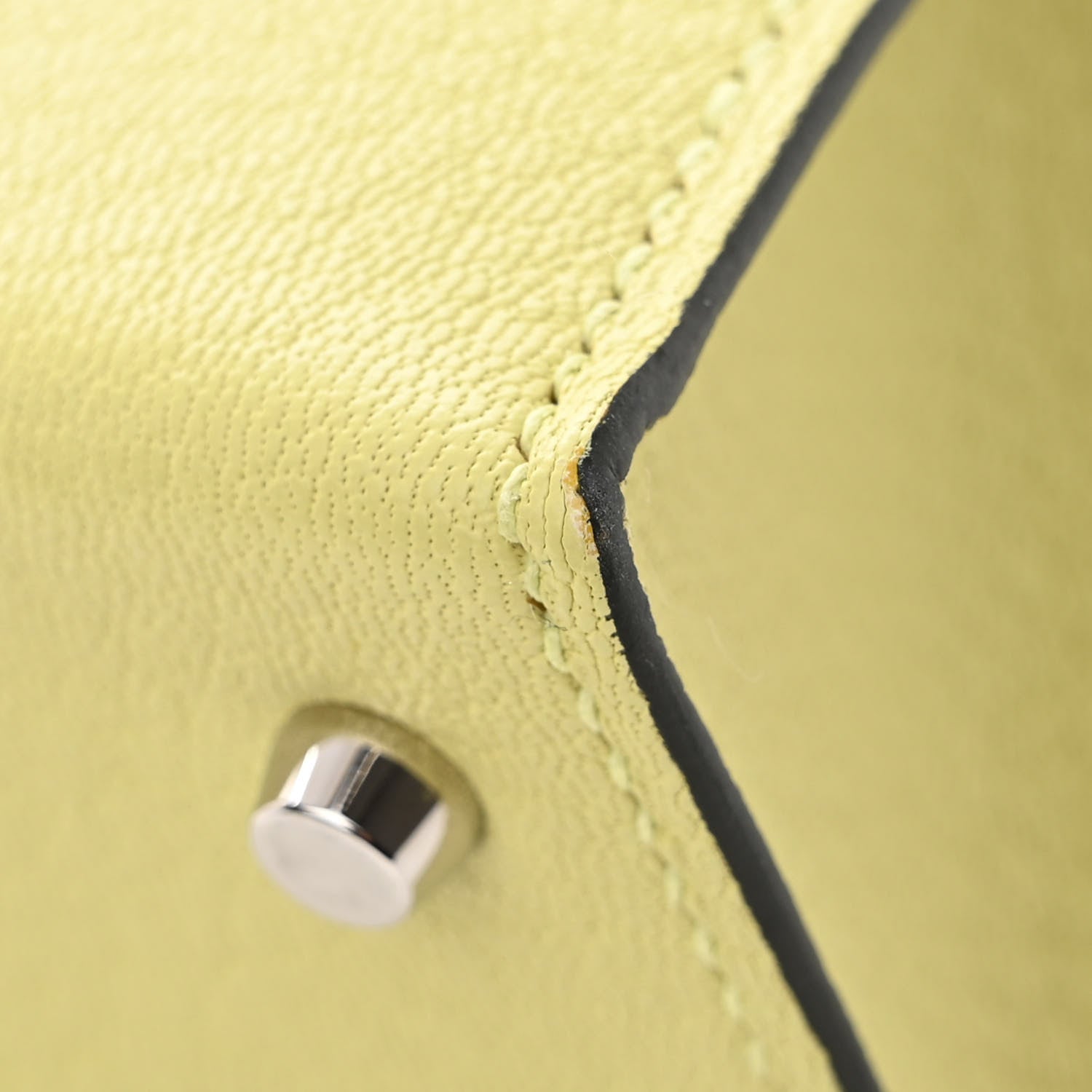 Hermes Chevre Mysore Mini Kelly Sellier 20 Jaune Bourgeon 12 of 17