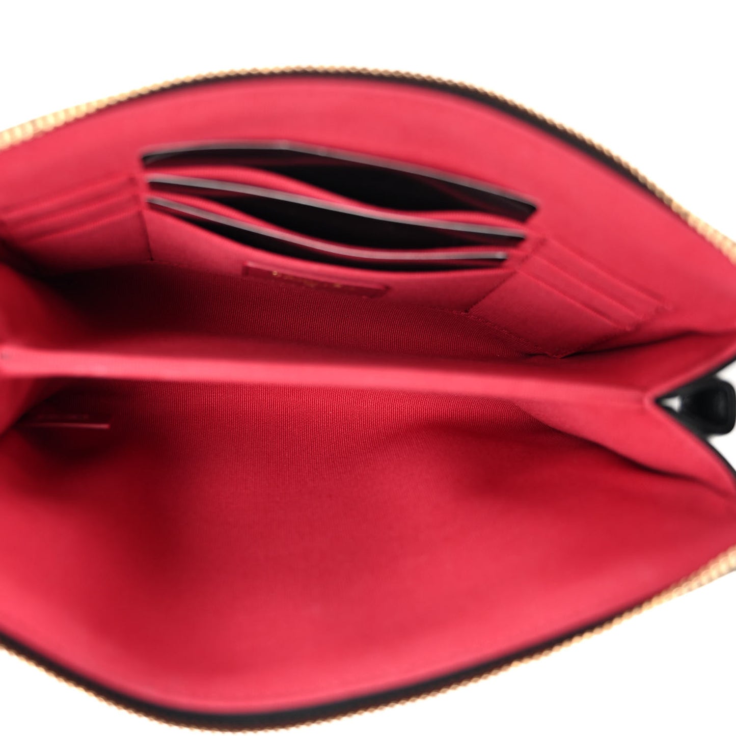 Shiny Goatskin Quilted Small Chanel 19 Pouch With Handle Black