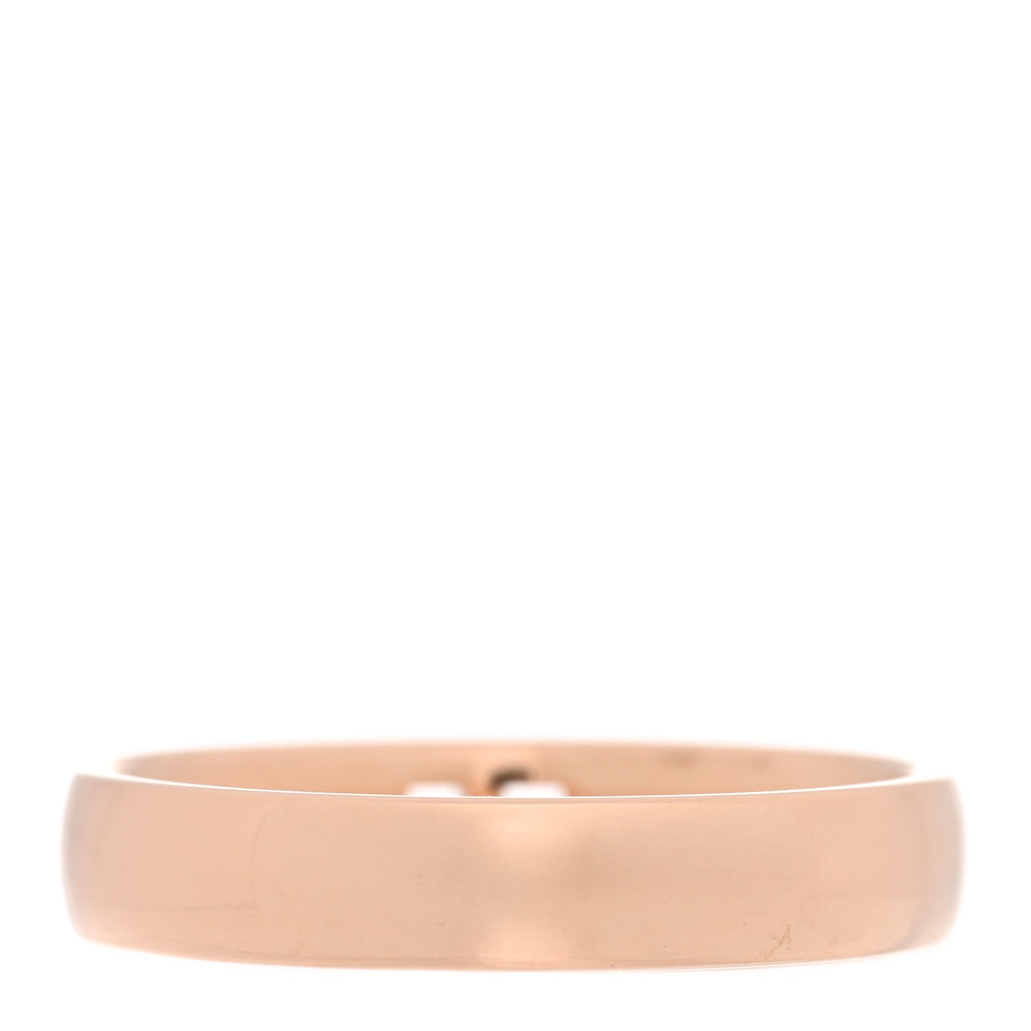 Hermes 18K Rose Gold Diamond Ever Herakles Wedding Band Ring 52 6 3 of 5