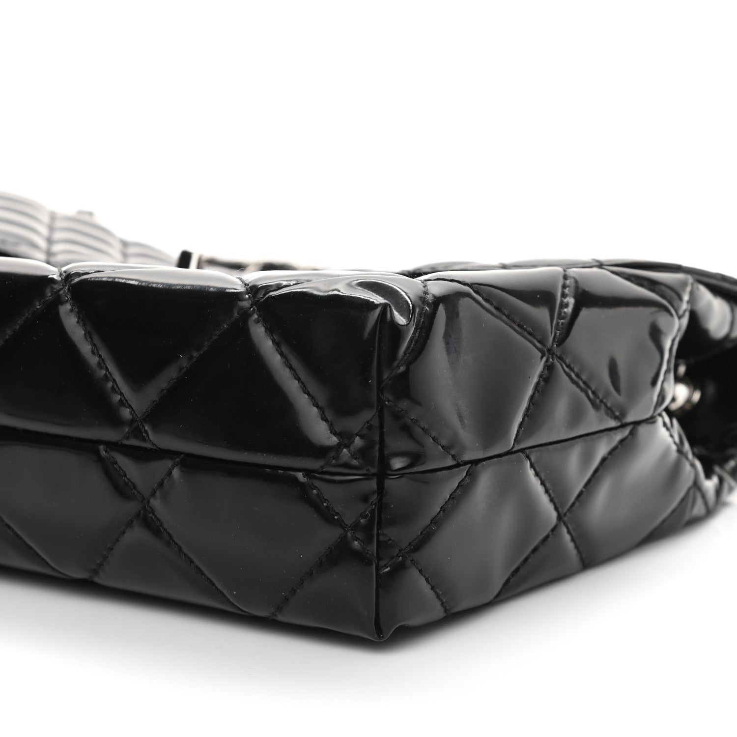 Chanel Vinyl Quilted In The Business Flap Bag Black 10 of 11