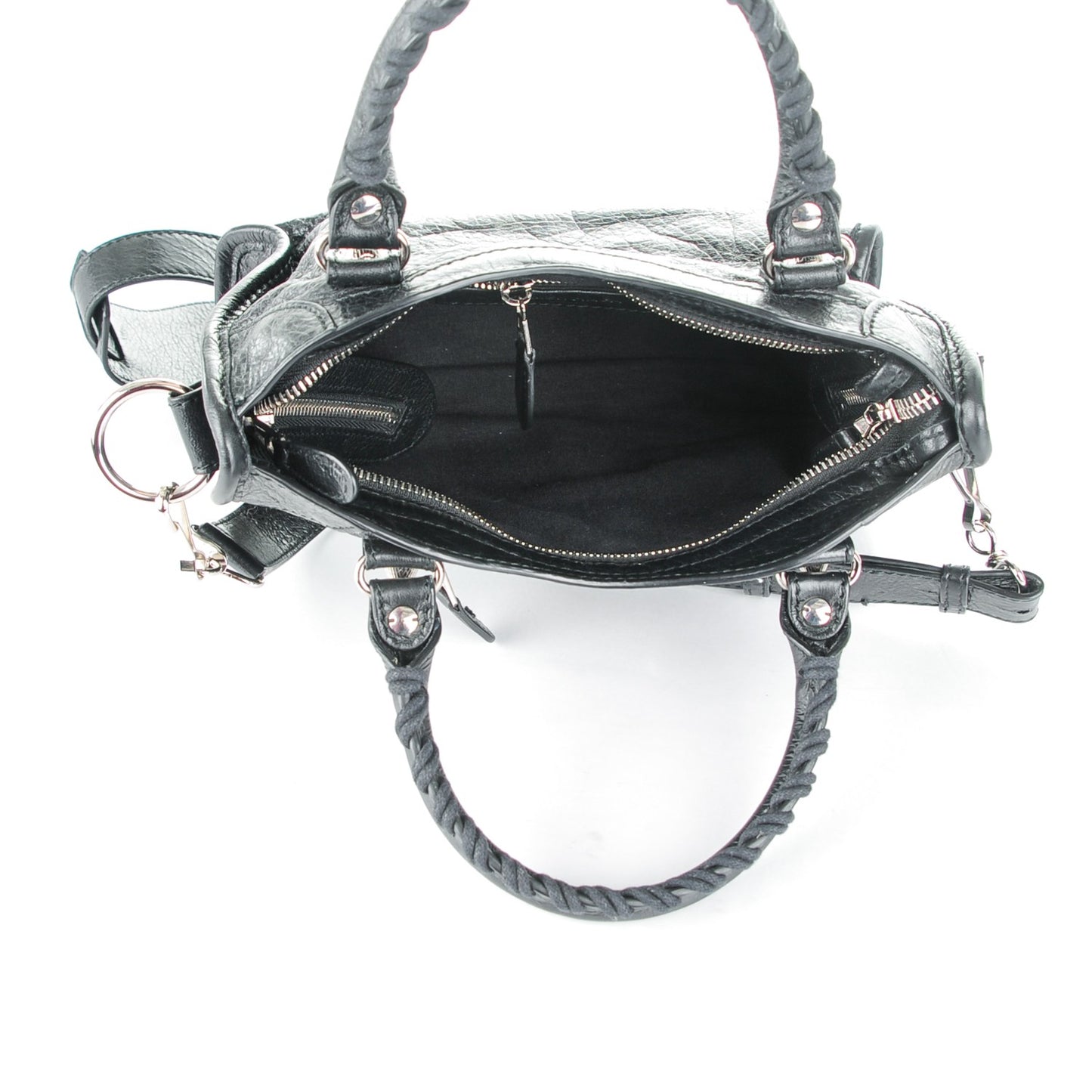 Agneau Giant 12 Silver Hardware Mini City Black