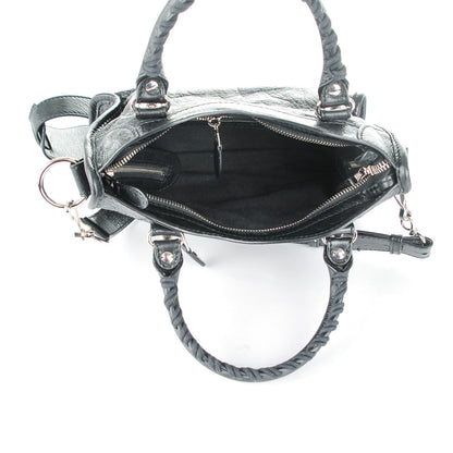 Balenciaga Agneau Giant 12 Silver Hardware Mini City Black 5 of 7
