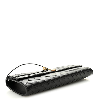 Bottega Veneta Nappa Intrecciato Long Andiamo Top Handle Clutch Black 4 of 9