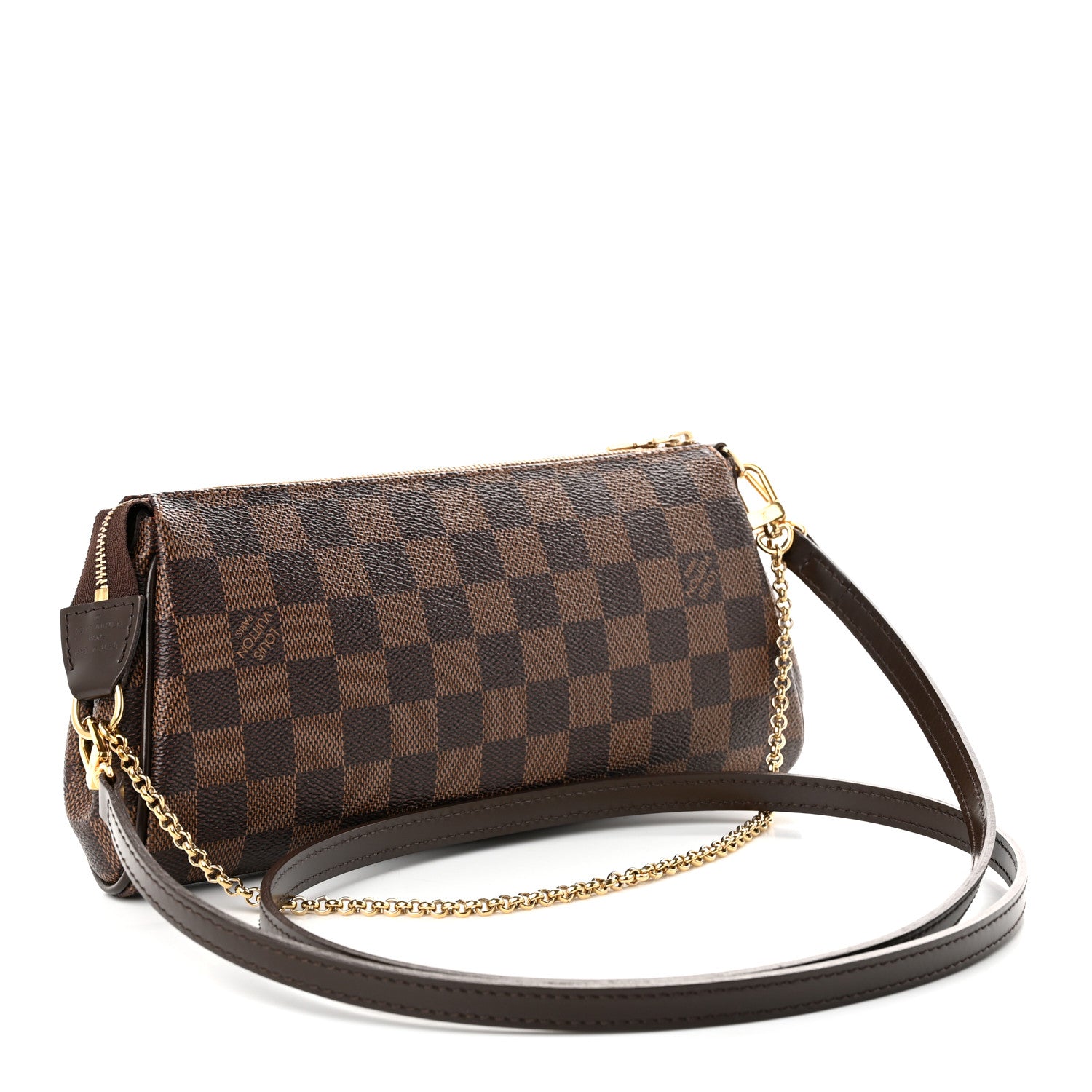 Louis Vuitton Damier Ebene Eva Clutch 2 of 8