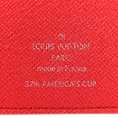 Louis Vuitton Damier Flags Pocket Organizer Red Blue 6 of 6