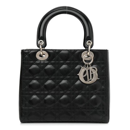Christian Dior Patent Cannage Medium Lady Dior Black 1 of 10