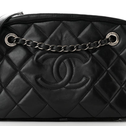 Chanel Calfskin Quilted Small Ballerine Camera Case Black 8 of 10