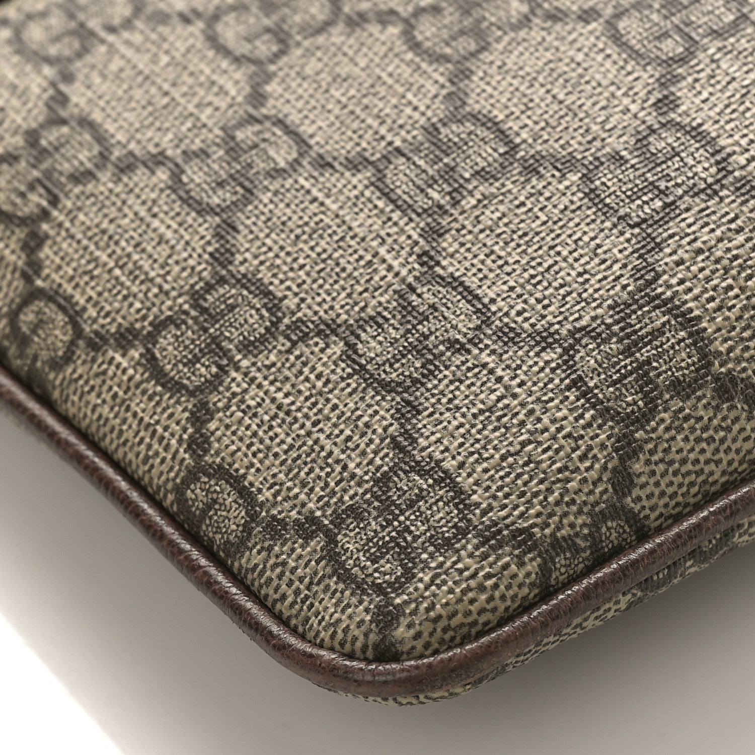 Gucci GG Supreme Monogram Large Ophidia Pouch Clutch Brown 8 of 11