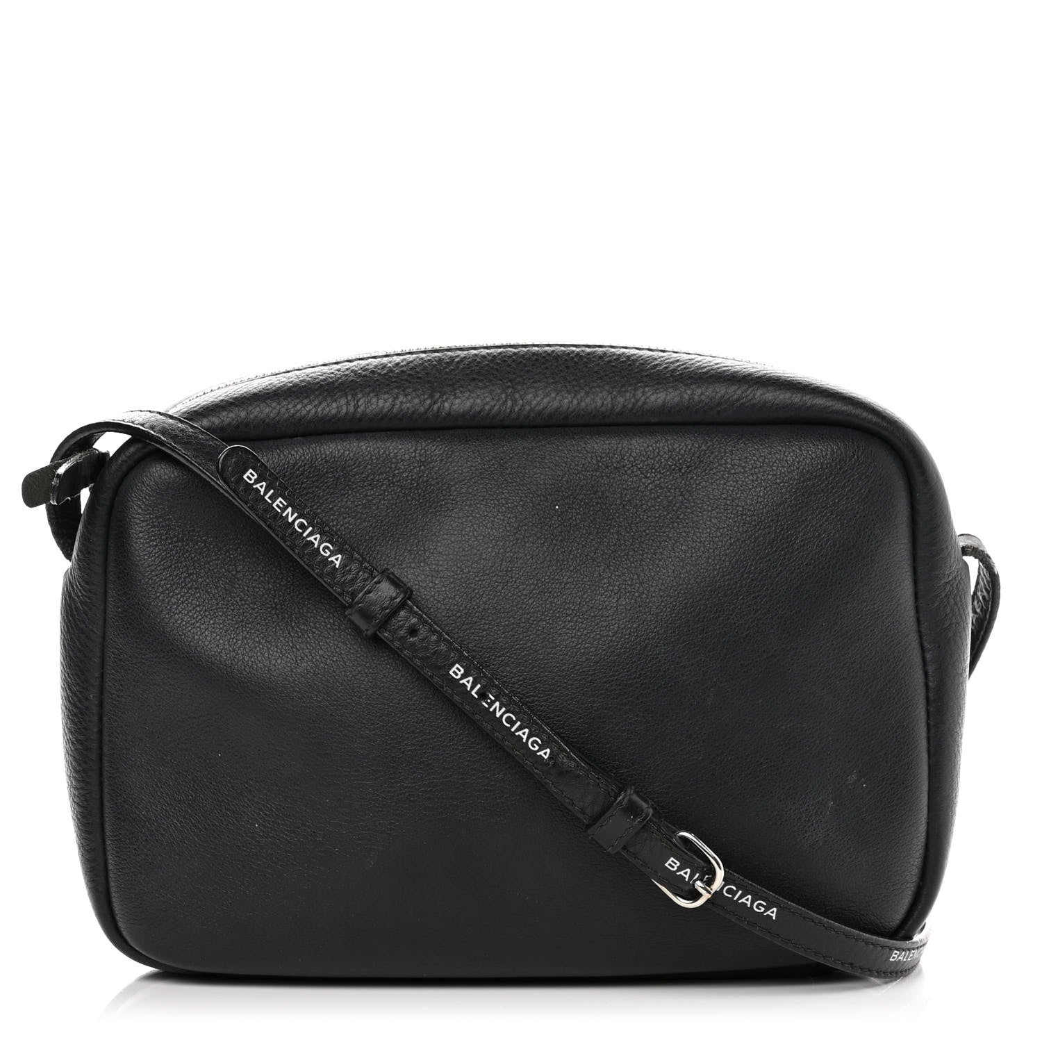 Balenciaga Calfskin Logo Strap S Everyday Camera Bag Black 1 of 12