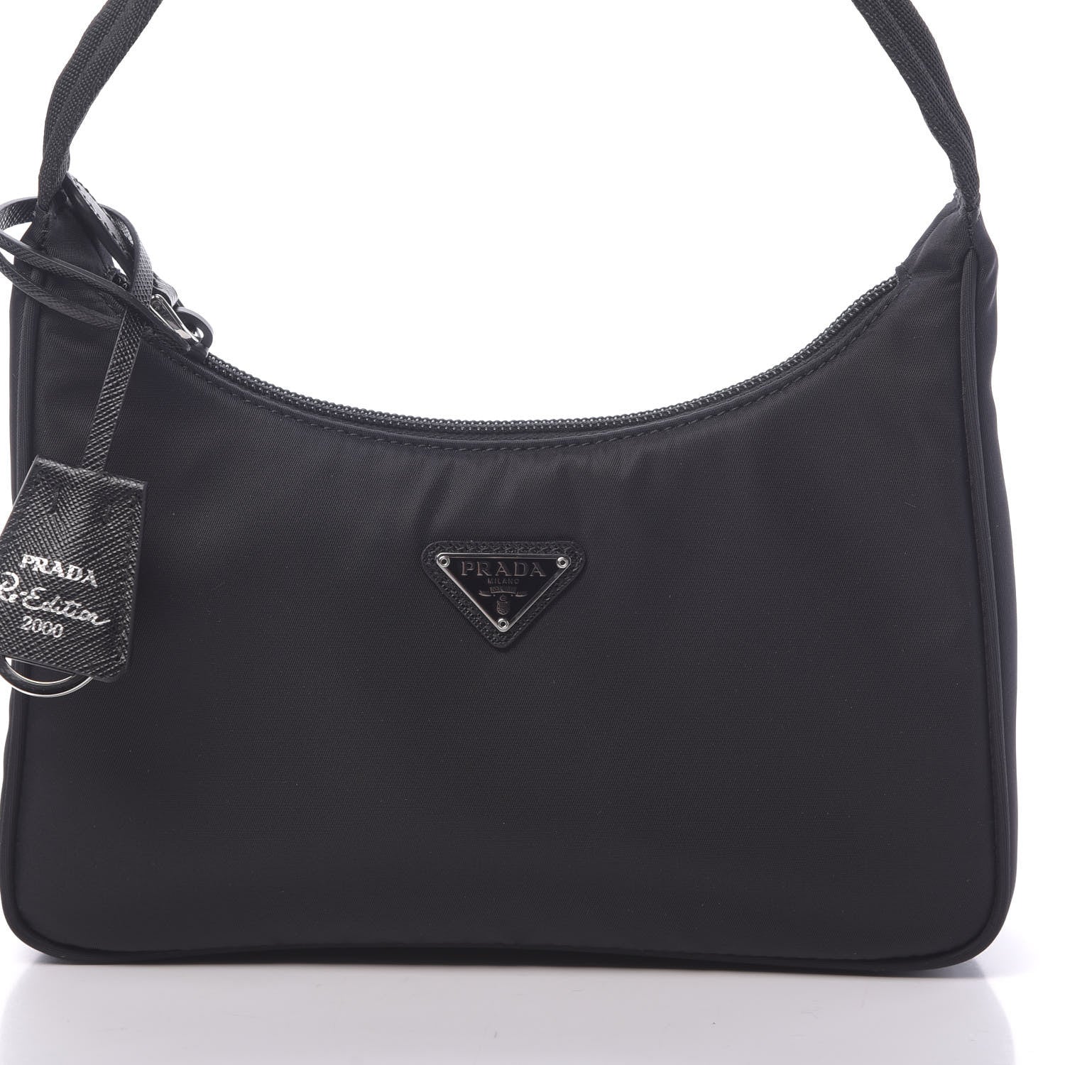 Prada Tessuto Nylon Mini Re-Edition 2000 Bag Black 9 of 12