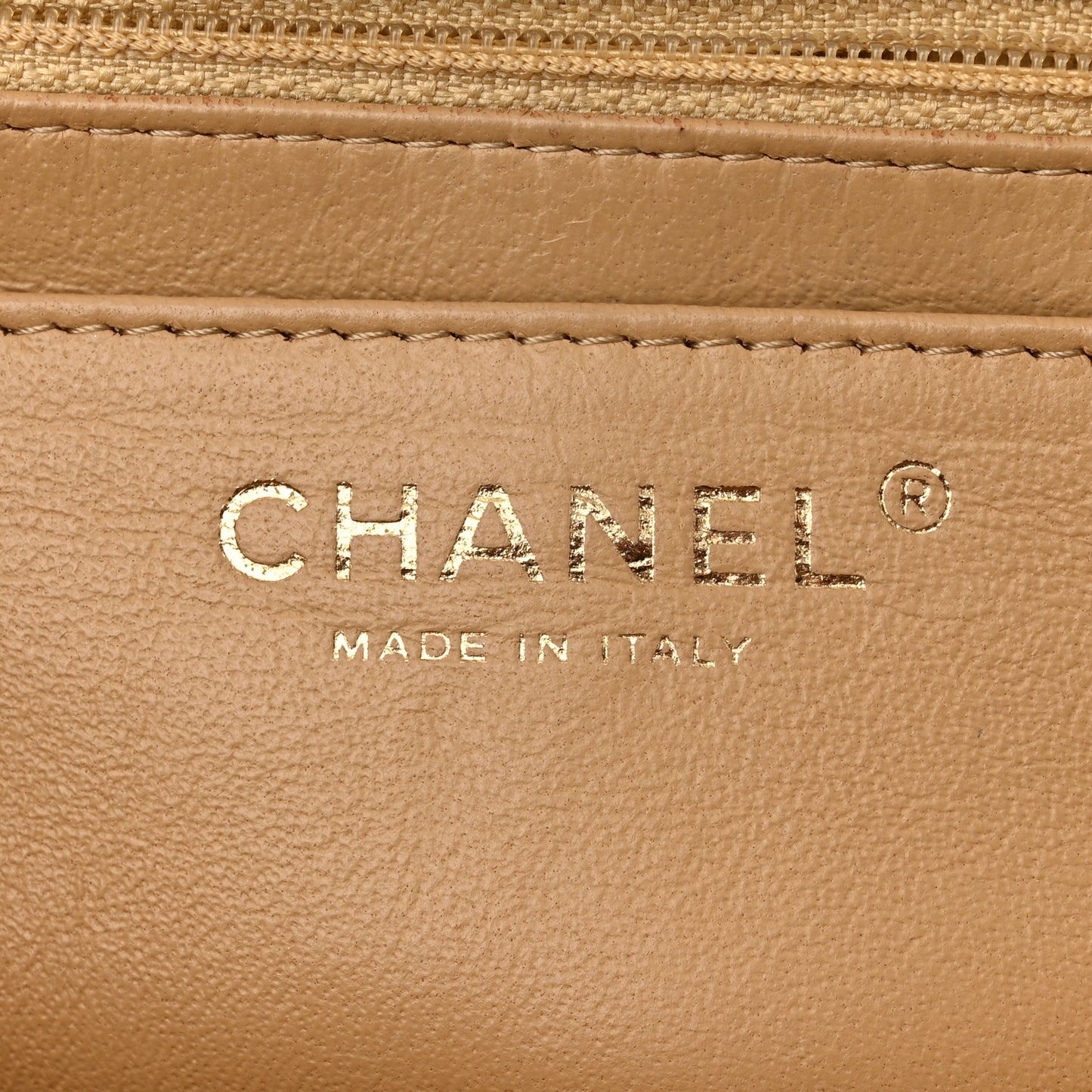 Patent Quilted Jumbo Single Flap Gold