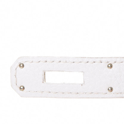 Hermes Taurillon Clemence Birkin 35 White 20 of 44