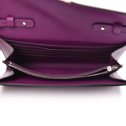 Hermes Evercolor Constance Wallet To Go Anemone 5 of 9