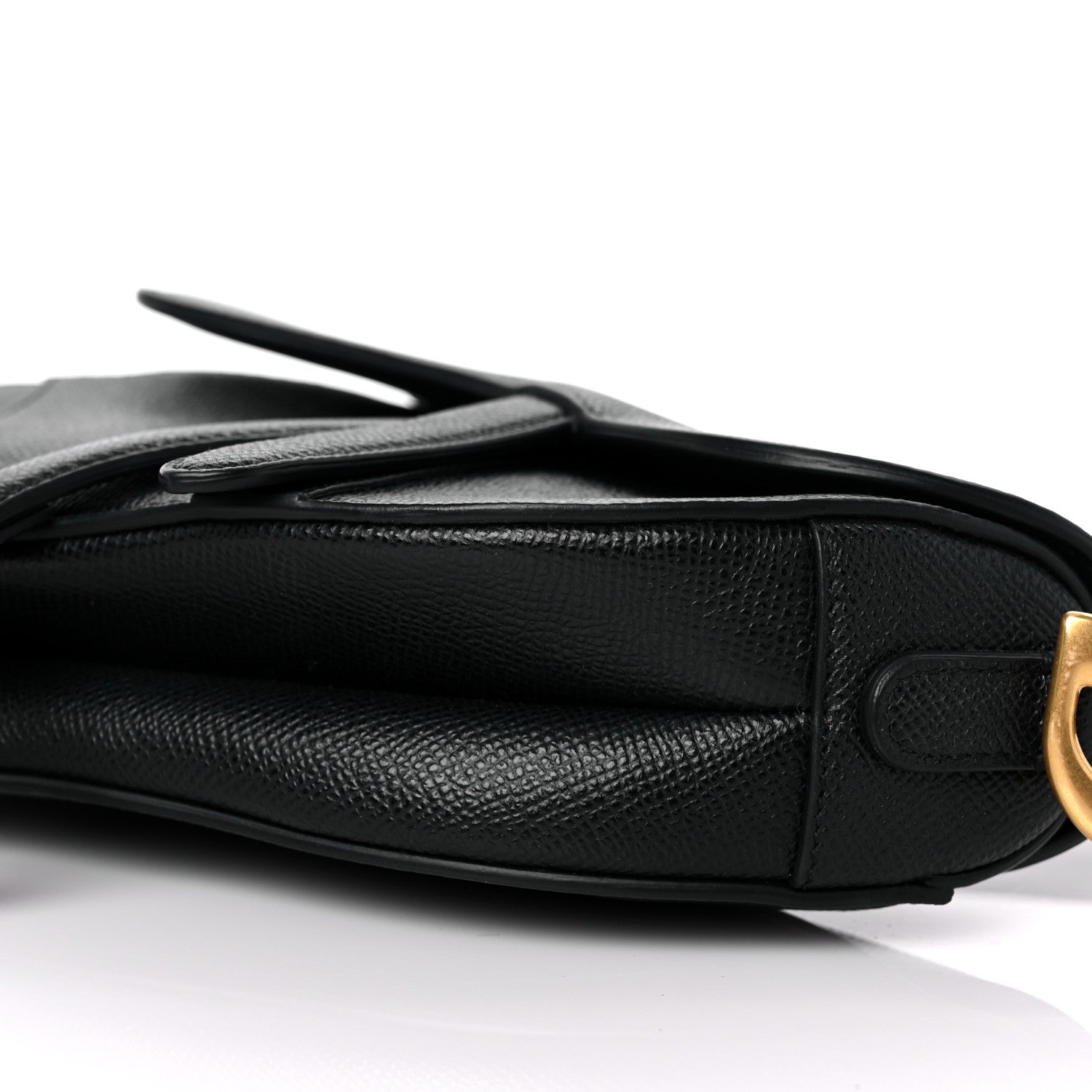 Christian Dior Grained Calfskin Mini Saddle Bag Black 8 of 8