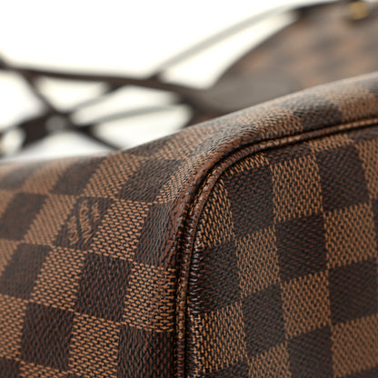 Louis Vuitton Damier Ebene Neo Neverfull MM Rose Ballerine 29 of 31