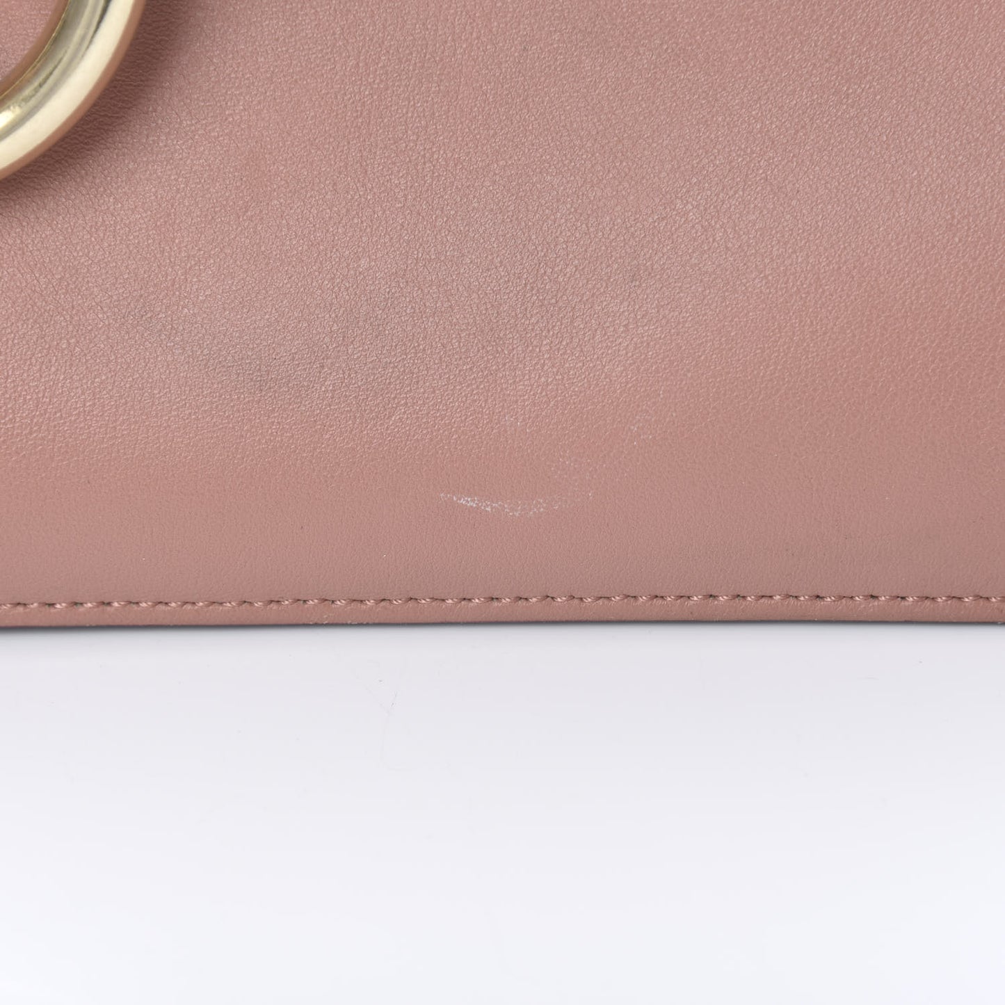 Calfskin Suede Medium Faye Shoulder Bag Misty Rose Dark Purple