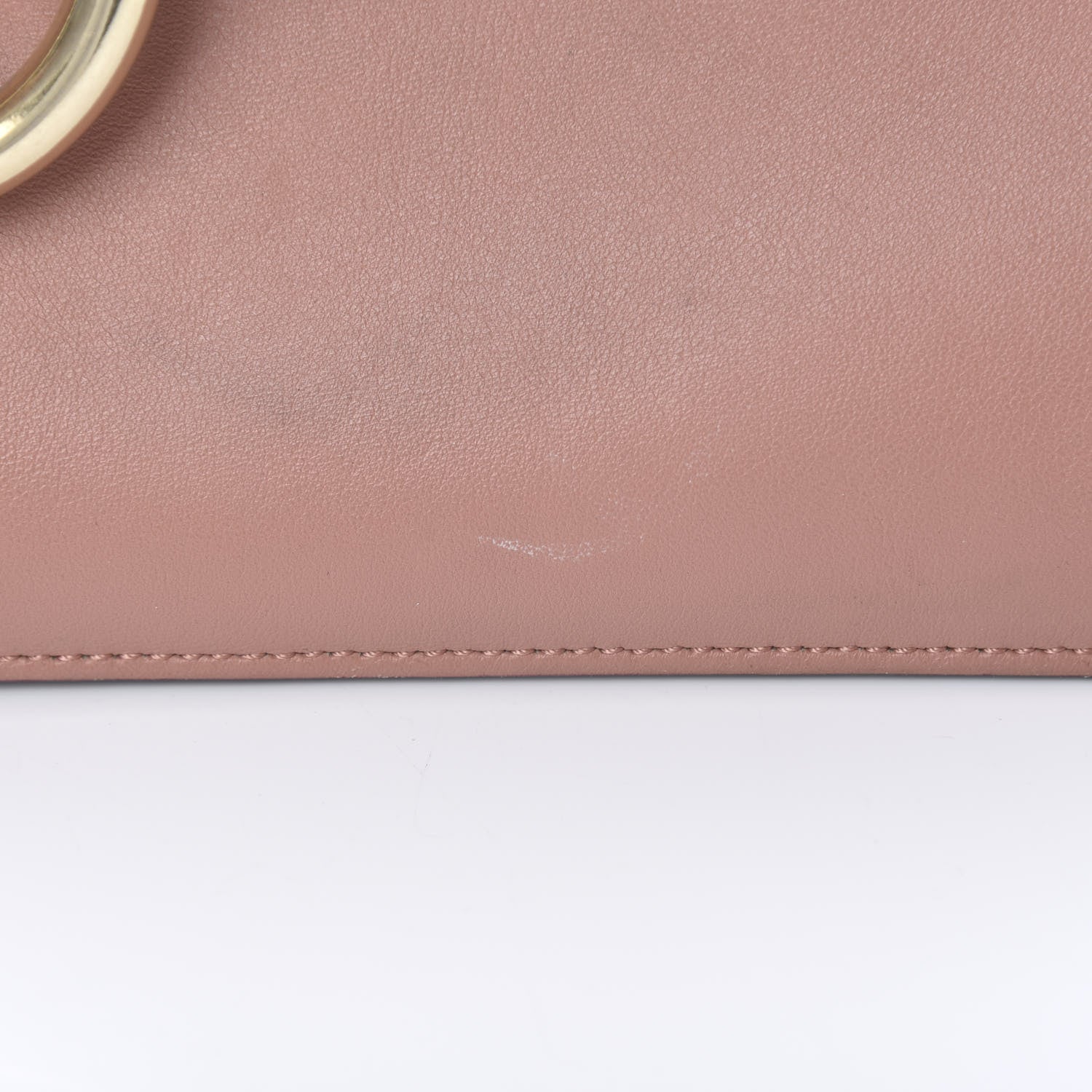 Chloe Calfskin Suede Medium Faye Shoulder Bag Misty Rose Dark Purple 11 of 13