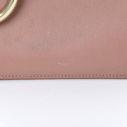 Chloe Calfskin Suede Medium Faye Shoulder Bag Misty Rose Dark Purple 11 of 13