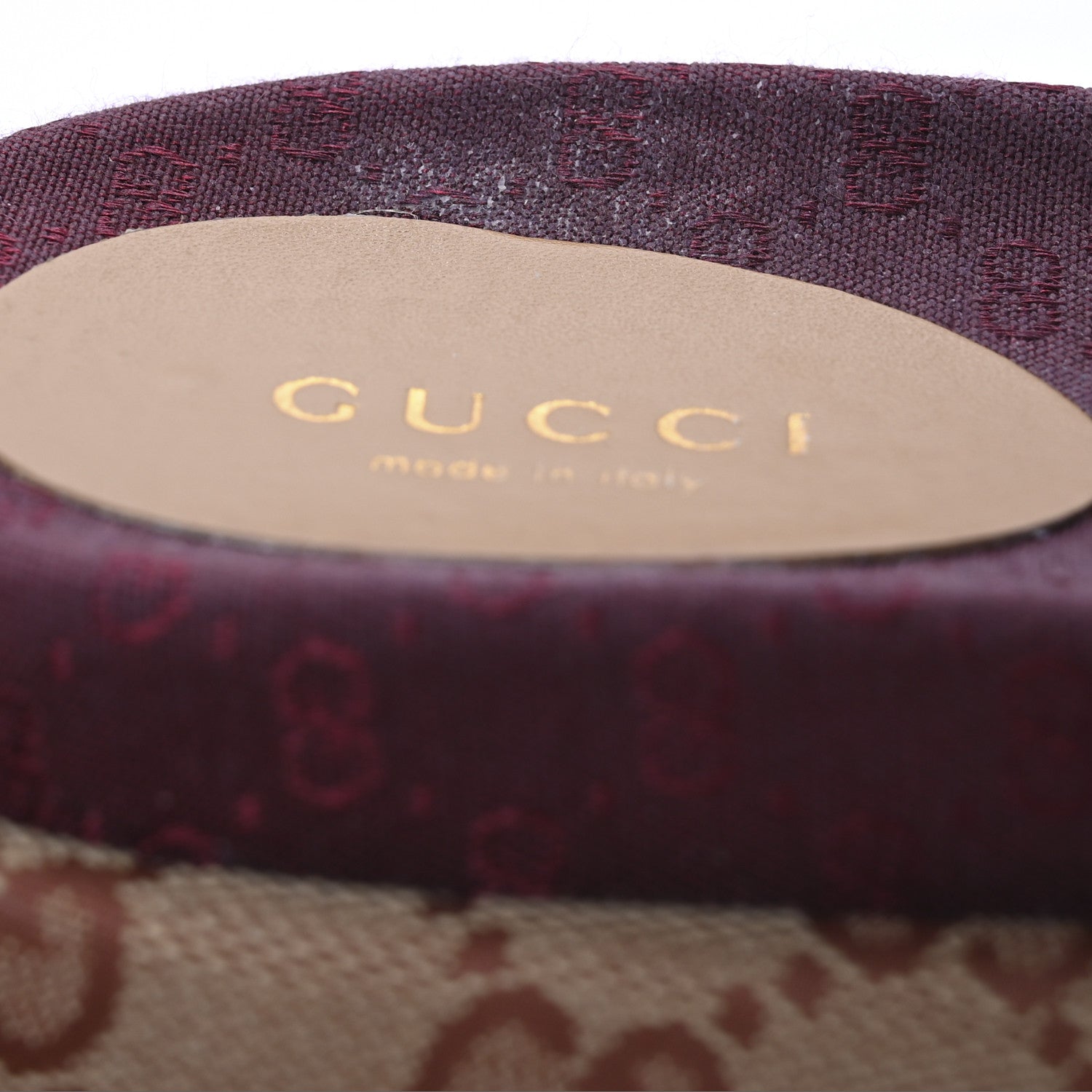 Gucci Canvas GG Monogram Angelina Platform Slide Sandals 36 Beige Ruggine 24 of 30