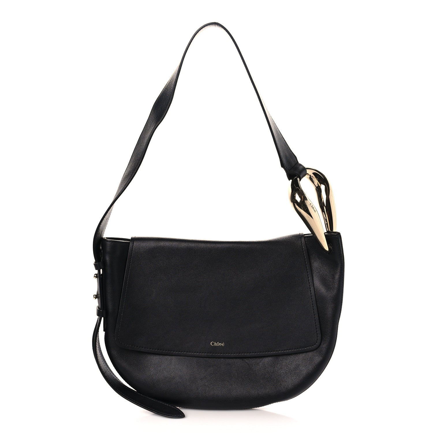 Chloe Calfskin Kiss Hobo Black 1 of 9