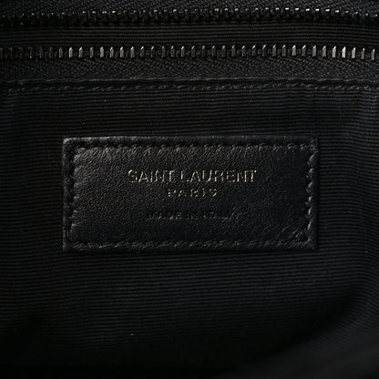 Saint Laurent Crinkled Calfskin Matelasse Monogram Medium Niki Chain Satchel Black 6 of 9