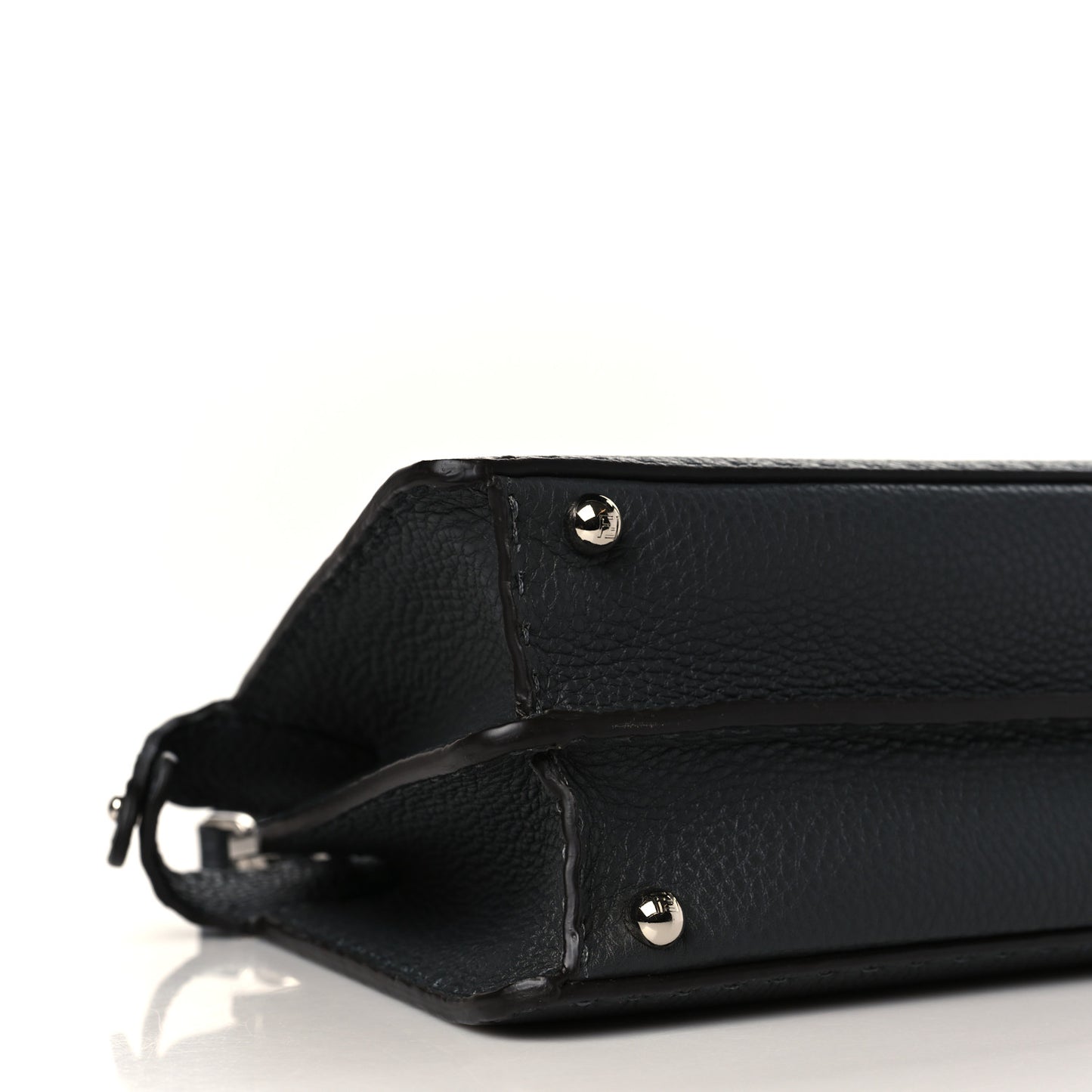 Cuoio Romano Selleria Chamois Small Peekaboo I SEE U Satchel Asfalto Camelia