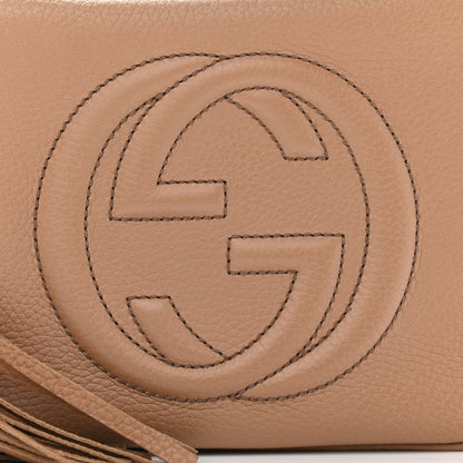 Gucci Pebbled Calfskin Small Soho Disco Bag Camelia 7 of 10