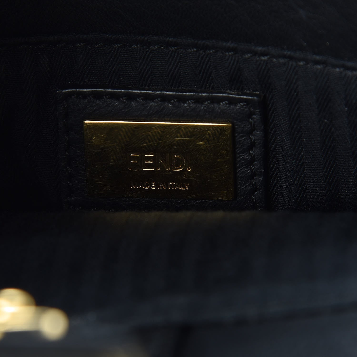 Fendi Vitello Elite Petite 2Jours Tote Black 6 of 10