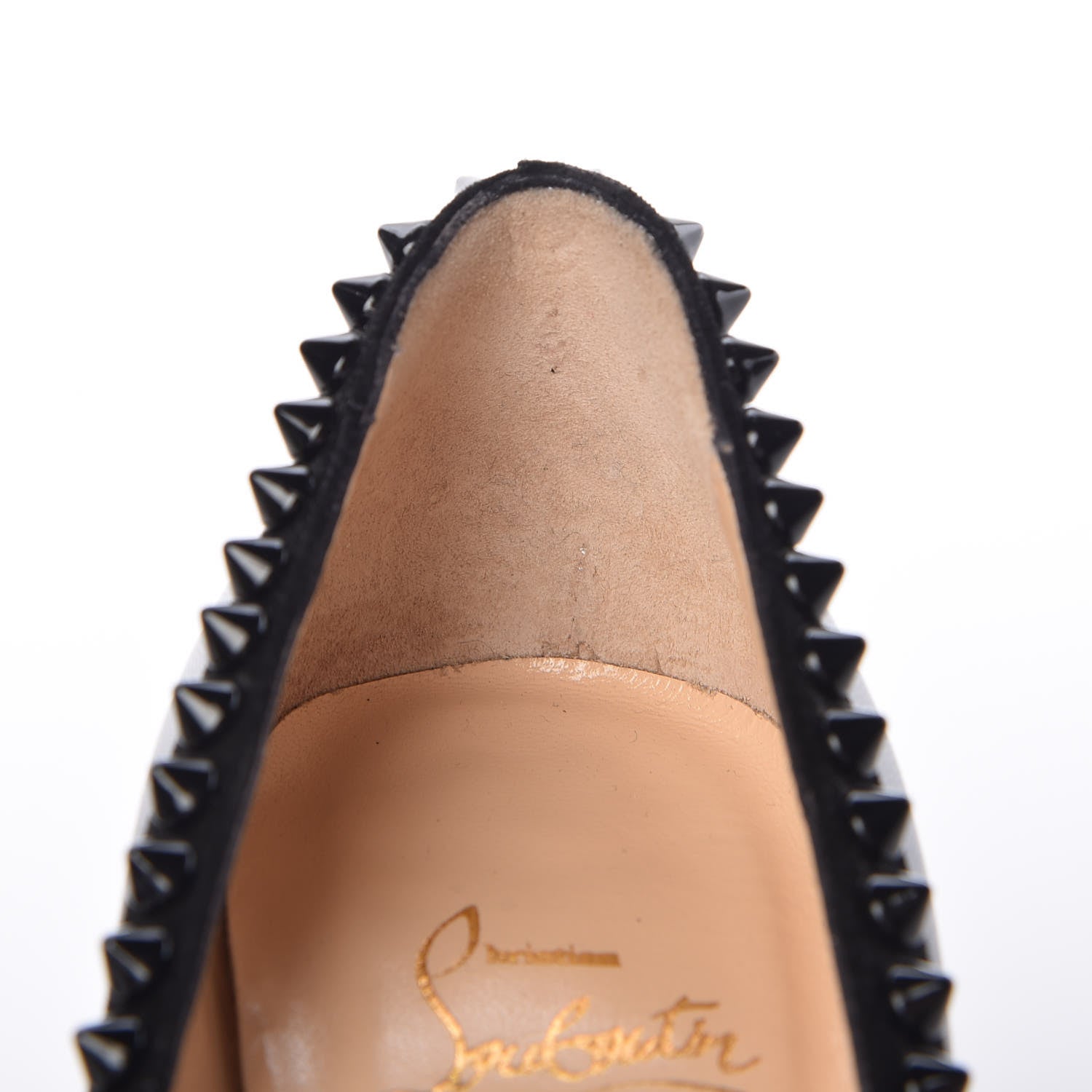 Christian Louboutin Nappa Malabar Hill Spikes 100 Pumps 37 Black 9 of 12