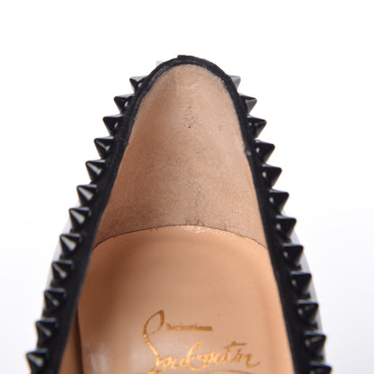 Christian Louboutin Nappa Malabar Hill Spikes 100 Pumps 37 Black 9 of 12