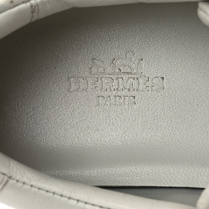 Hermes Calfskin Womens Advantage Sneakers 37 White 9 of 19