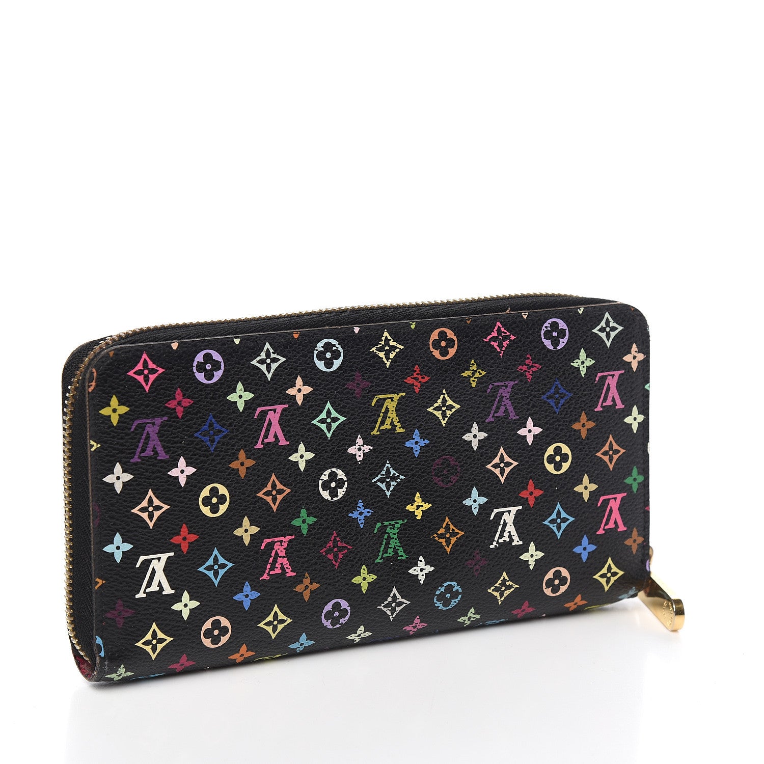 Louis Vuitton Monogram Multicolor Zippy Wallet Black Grenade 2 of 6