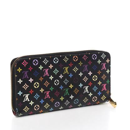 Louis Vuitton Monogram Multicolor Zippy Wallet Black Grenade 2 of 6