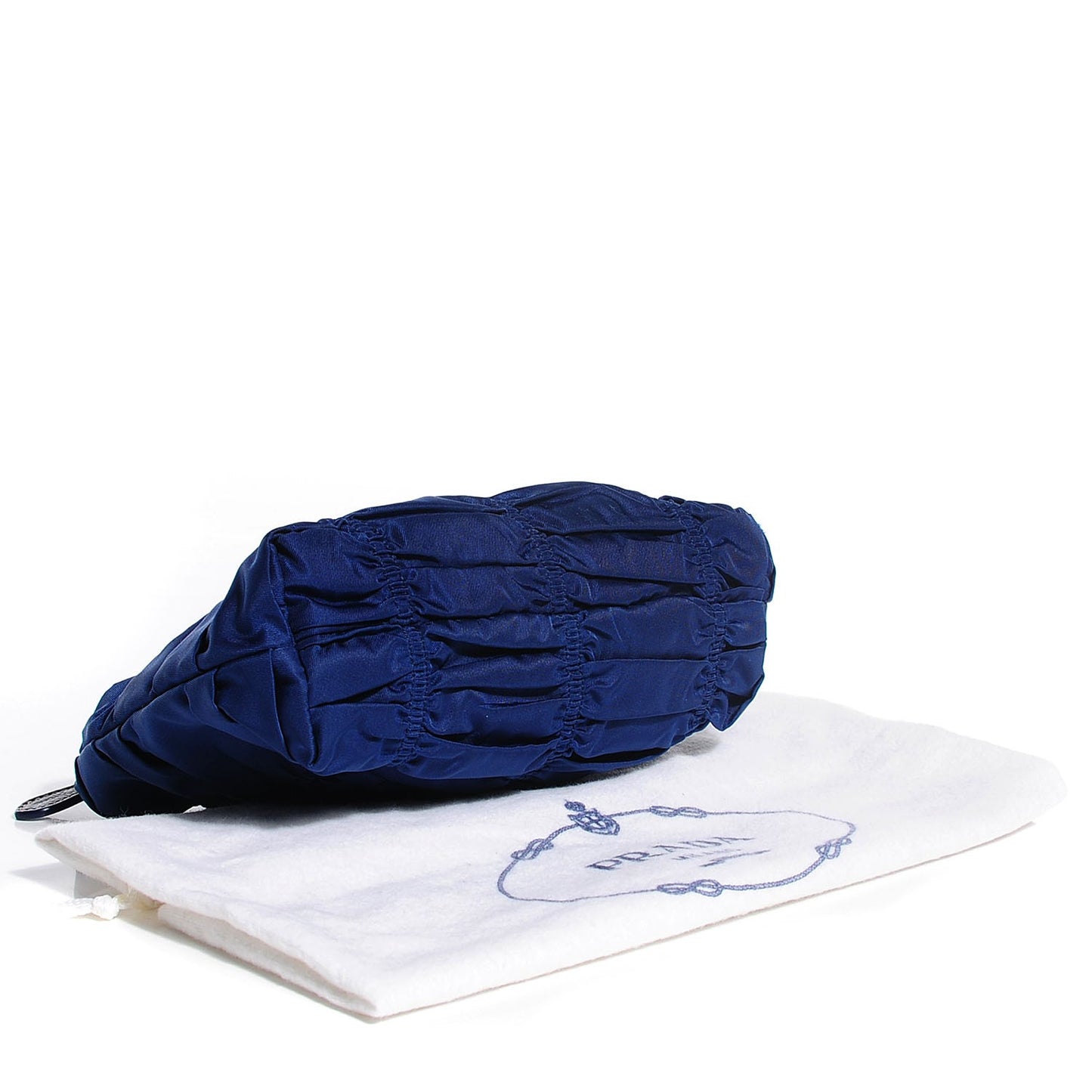 Tessuto Nylon Gaufre Cosmetic Pouch Baltico