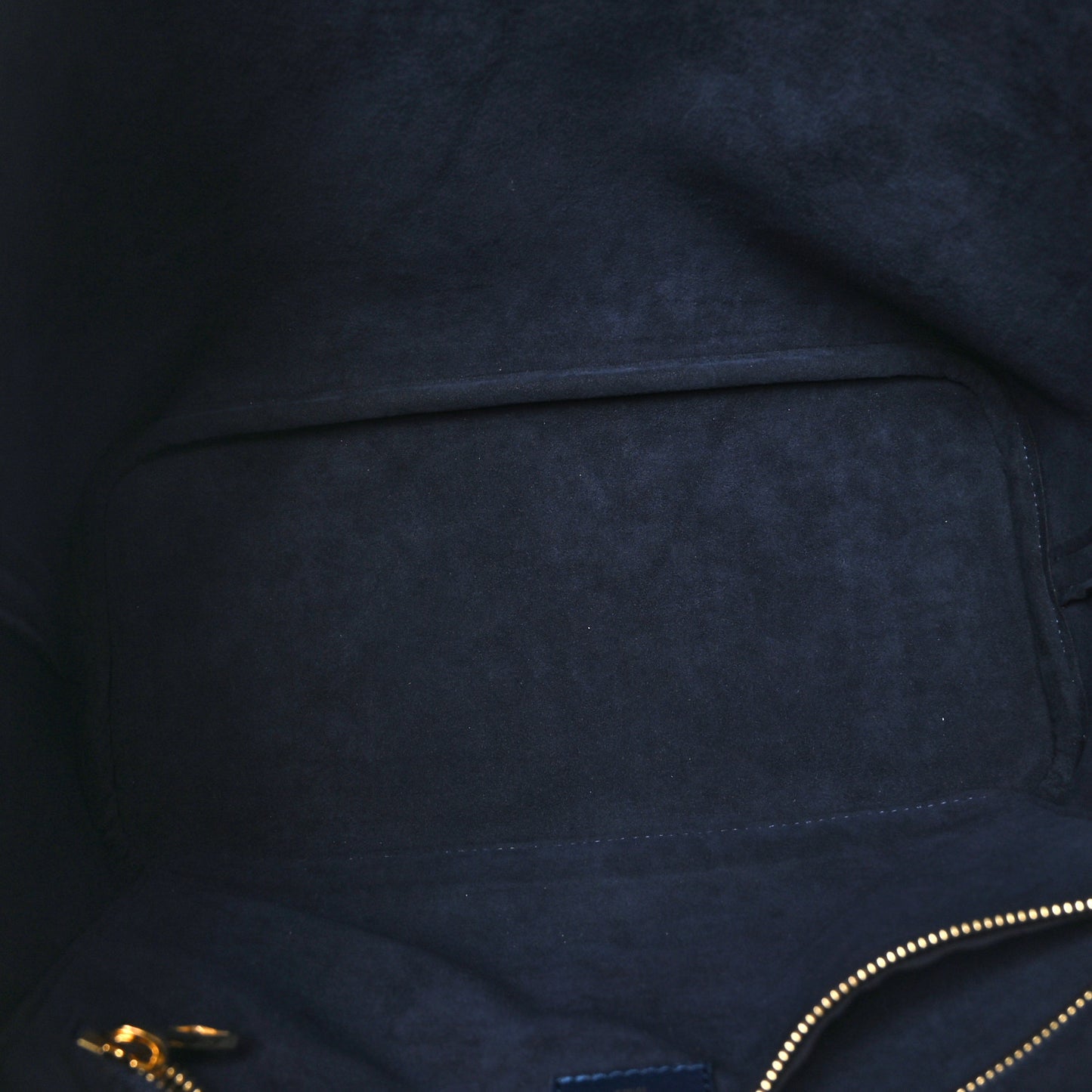 LOUIS VUITTON Empreinte Monogram Giant Neverfull MM Navy