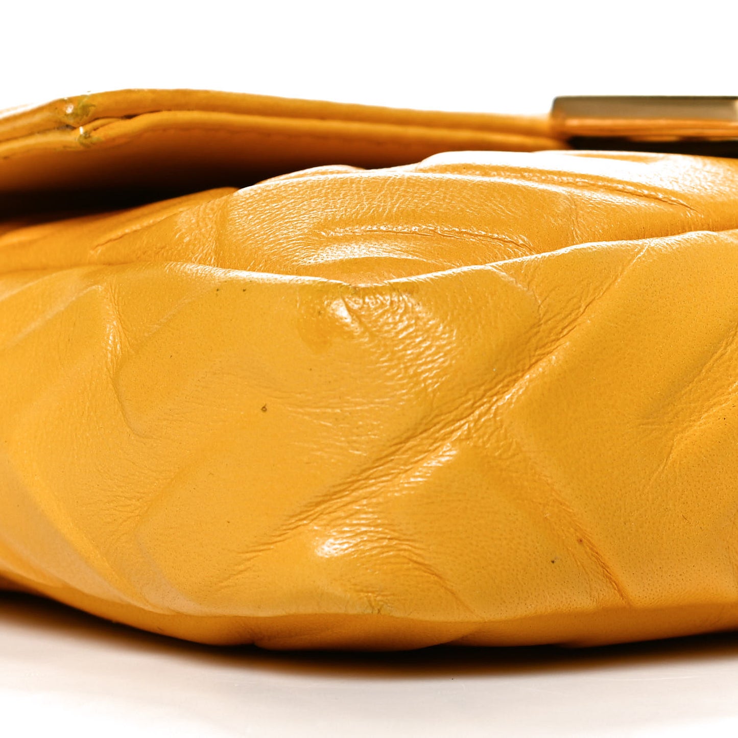 Nappa FF 1974 Embossed Mini Baguette Zucca