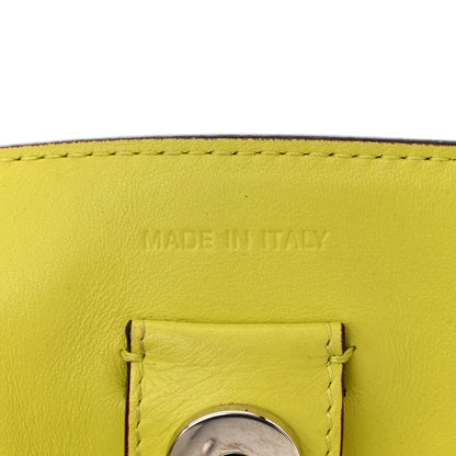 Christian Dior Smooth Calfskin Medium Diorissimo Tote Blue Neon Yellow 7 of 15