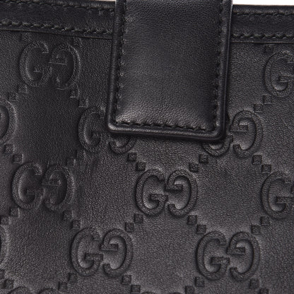 Gucci Guccissima Sukey French Flap Wallet Black 9 of 11