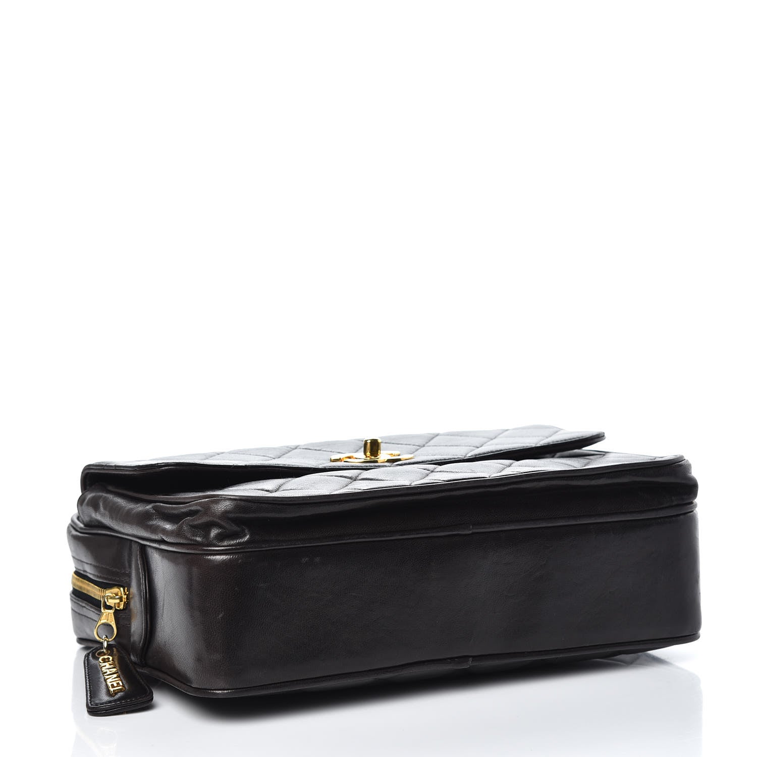 Chanel Lambskin Quilted Shoulder Bag Black 4 of 9