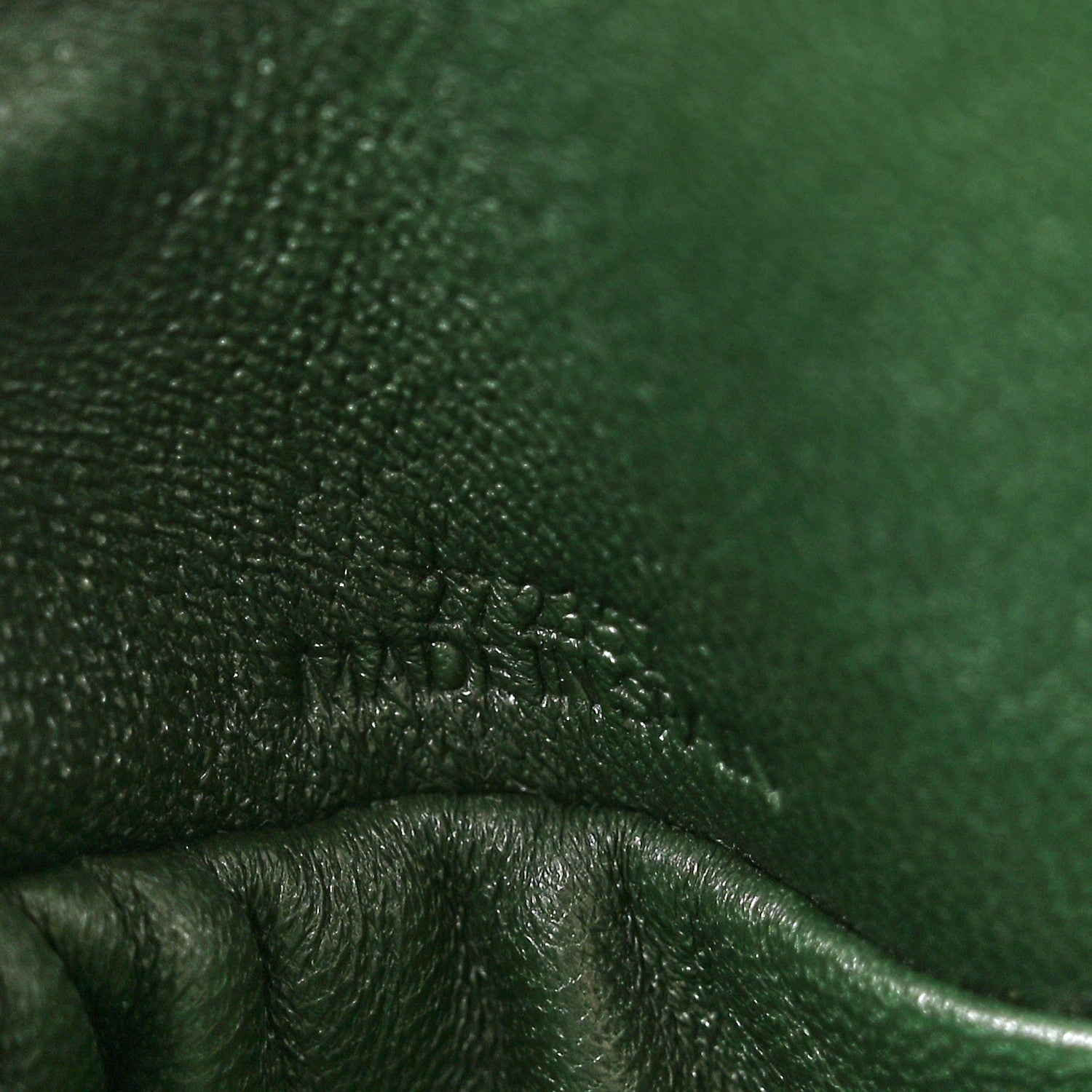 Loewe Calfskin Quilted Flamenco Knot Clutch Verde 7 of 11