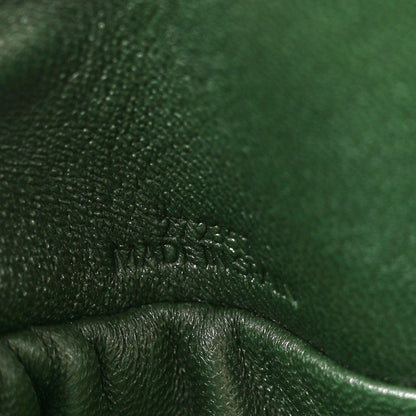 Loewe Calfskin Quilted Flamenco Knot Clutch Verde 7 of 11