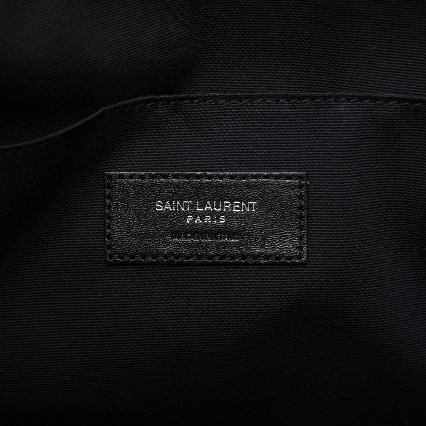 Calfskin Crocodile Embossed Bold Briefcase Black