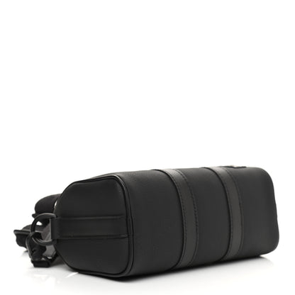 Louis Vuitton Grained Calfskin Aerogram Keepall XS Black 4 of 9
