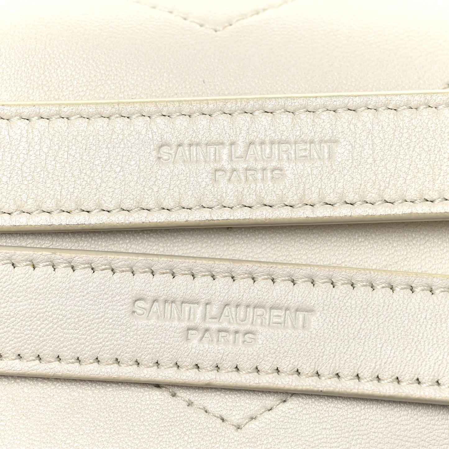 Lambskin Matelasse Monogram Medium Niki Chain Satchel Ivory