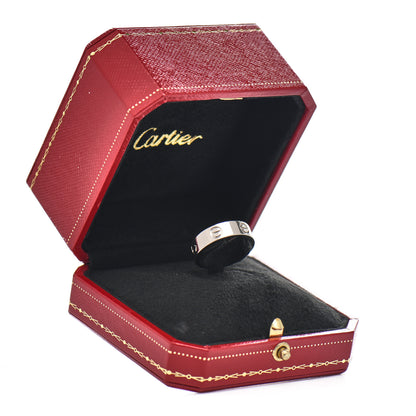 Cartier 18K White Gold 5.5mm LOVE Ring 55 7.25 5 of 5