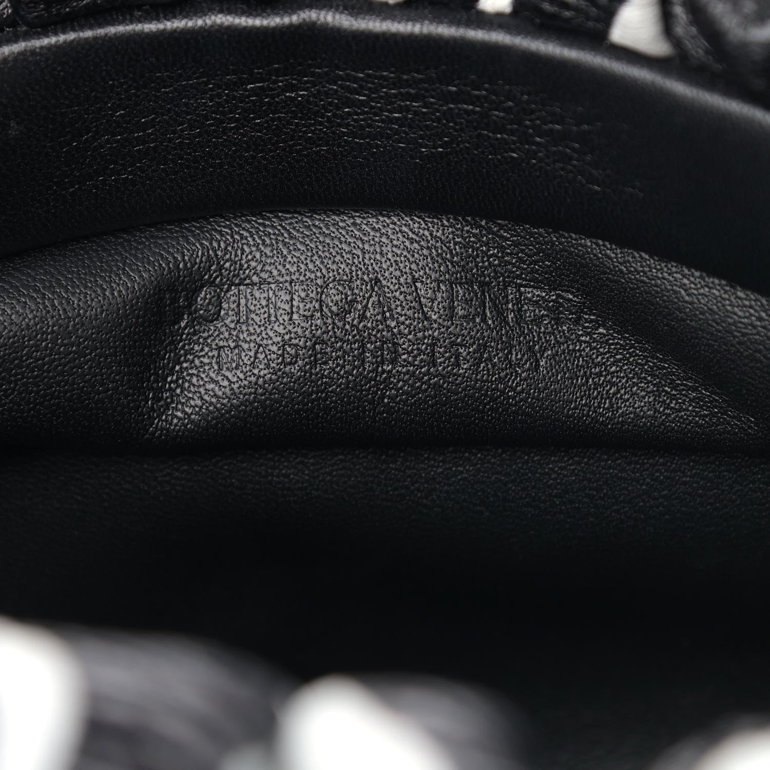 Bottega Veneta Nappa Zebra Print The Pouch Chain White Black 6 of 9